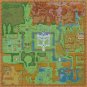 Zelda a link between hyrule maps - 24.57" x 24.57" - Cross Stitch Pattern Pdf E801