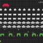 Space invaders level - 23.64" x 13.29" - Cross Stitch Pattern Pdf E803