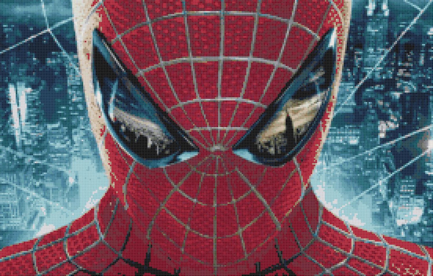 Amazing spiderman - 19.71" x 12.57" - Cross Stitch Pattern Pdf E819