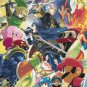 Super Smash Bros Lucina and Robin - 17.21" x 25.36" - Cross Stitch Pattern Pdf E857