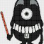Minion Darth Vader - 4.93" x 5.86" - Cross Stitch Pattern Pdf E902
