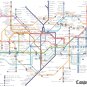 Tube map of london with texts of station - 35.21" x 23.29" - Cross Stitch Pattern Pdf E1178