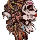 Sugar Skull dead girl - 8.79" X 12.43" - Cross Stitch Pattern Pdf E1181