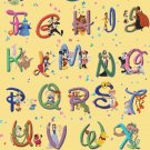 Alphabet Disney characters - 23.62" x 33.73" - Cross Stitch Pattern Pdf E1266