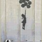 girl with ballons murales by banksy Cross Stitch Pattern street art - 13.36" x 19.71" - E1367