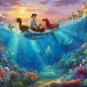 little mermaid cross stitch inspirated to Kink@de Counted Cross Stitch 495 * 355 stitches E1691