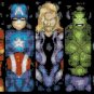 Marvel superheroes stained glass - 13.79" x 8.64" - Cross Stitch Pattern Pdf E1670