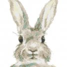 watercolor rabbit Counted Cross Stitch pattern - 10.64" x 13.29" - E1483