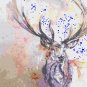 Counted Cross Stitch pattern watercolor deer embroidery 193*165 stitches E1110