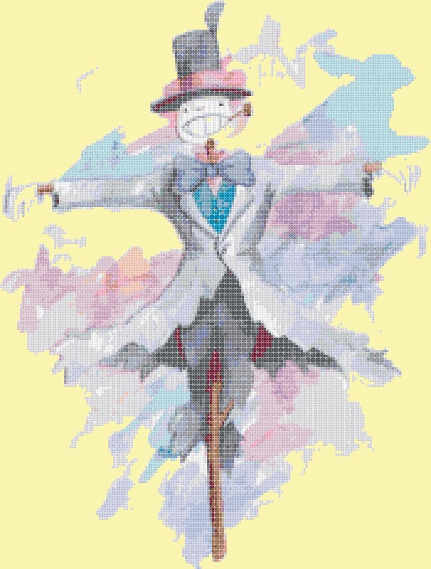 counted Cross Stitch Pattern turnip watercolor miyazaki 175 * 231 stitches E1960