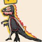 Counted cross stitch pattern dinosaur by Basquiat 180*232 stitches E2294