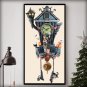 counted counted cross Stitch Pattern nightmare before christmas 194x386 stitches cuckoo clock E2154