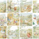Counted cross Stitch Pattern twelve beatrix potter scenes 438*321 stitches E1544