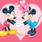 counted Cross stitch pattern Mickey and Minnie in love 216*172 stitches E439