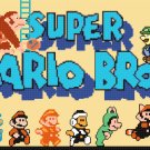 counted Cross Stitch Pattern mario bros with characters 418x199 stitches E2101