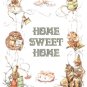 counted cross stitch pattern Home sweet home potter pdf 185x237 stitches E1155