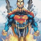 counted cross stitch pattern superman in action marvel 219x340 stitches E862