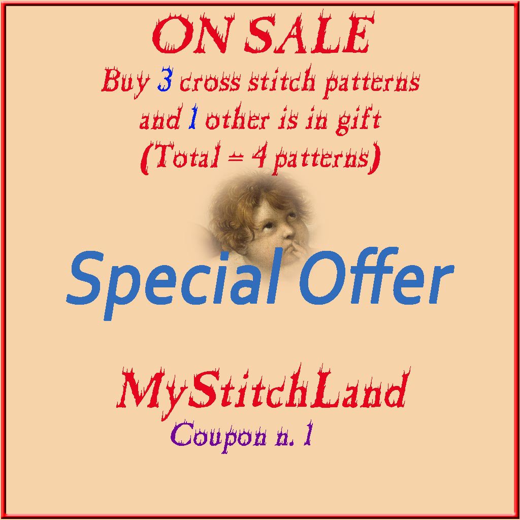 SPECIAL OFFER - BUY - 3 - PATTERNS -> GET - 1 - PATTERN - FREE (Total = 4 patterns)