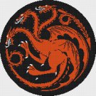 Counted Cross Stitch Pattern Targaryen Game of Thrones 195*195 stitches E1026