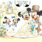 RESERVED to Teresa - mickey minnie just married customized