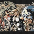Counted Cross Stitch Pattern Marvel superheroes 331 x 207 stitches E950