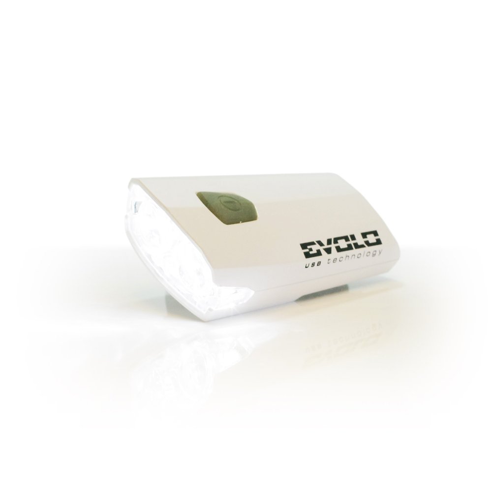 Evolo USB Rechargeable Front Light - White