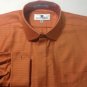 Italo Mundo Bright Orange Stand Out Features ~LOOK~ Mens Dress Shirt 15.5" 34/35