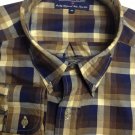Hathaway Sport Multi Colored Plaid Imperial Twill XL Mens Dress Shirt