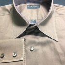 J. Ferrar Solid Smooth Brown Typical Mens Dress Shirt 16 34/35