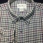 Eddie Bauer Fall Edition Brushed Twill Green/Red Vintage Mens Shirt Large $165