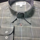 John W. Nordstrom Gray Smooth Mellow Batiste Small Mens Dress Shirt