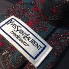 Yves Saint Laurant Green/red Paisley Classic Mens Neck Tie
