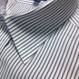 tommy Hilfiger Ithaca Blue White stripe mens large dress shirt