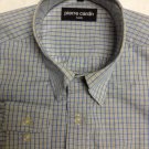 Pierre Cardin Blue/yellow Plaid Mens Dress Shirt