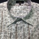 px clothing Geometric Gray White design Awesome unique Mens Dress Shirt