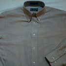 Stafford Light Brown Chambray Large Mens dress shirt