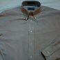 Stafford Light Brown Chambray Large Mens dress shirt