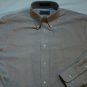Stafford Light Brown Chambray Large Mens dress shirt
