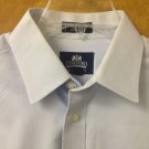 Stafford Light Blue Twill Weave Wrinkle Free 16 32/33 Mens Dress Shirt