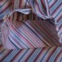 Tailorbyrd Flip Cuff Red/Blue Striped Large Mens dress shirts
