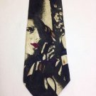 FLORENZI Collection Necktie FACES 100% polyester USA - Dark Olive Classic