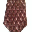 Arrow Red Geometric 57" Mens Neck Tie 100% Silk, Classic