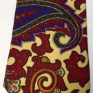 Brooks Brothers Multi-Color Paisley 58" Mens Neck Tie 100% Silk, Classic