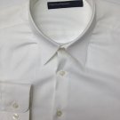 Perry Ellis Portfolio White XL Mens Dress Shirt 100% Cotton, 32/33, Classic Fit