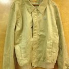 Bvlgo Di Milano FAUX Lt BROWN SUEDE Mens BOMBER JACKET Italian Fully Lined Sz XL
