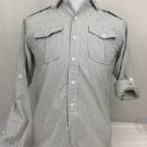 3-lot Black Apple Mens XS Small White Checkered Dress Work Shirt Rollup Sleeve
