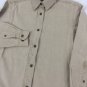 Three Rivers Thick Brown Cotton Button-Up Shirt Woman's 14.5" 30/31" Dress Shirt