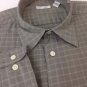 Halogen Brand Mens Large Gray Button-up Long Sleeve Dress Shirt