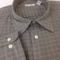 Halogen Brand Mens Large Gray Button-up Long Sleeve Dress Shirt