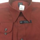 Joseph & Feiss 16" 34/35 Iridescent 'Stiletto Red' Men's Dress Shirt NWT M105984